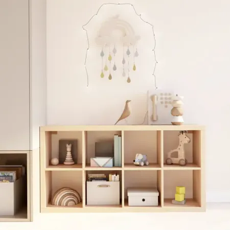 Стеллаж Тамбурат 8 секций KONSENSA 74.8x143.7x31.7 см ЛДСП цвет дуб