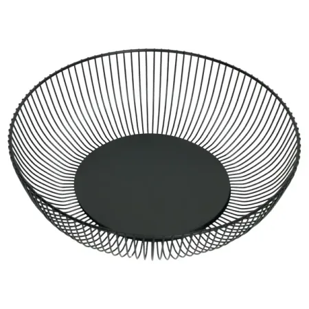 Корзина для фруктов Vidage VK 27-15/8 27.5 см металл цвет черный