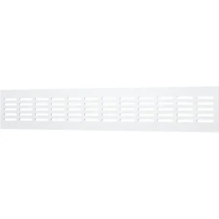 Вентиляционная решетка Era DP AL 480x80 мм алюминий белый решетка вентиляционная эра переточная 480x 80мм алюминий silver