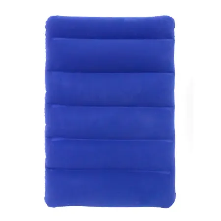 Надувная подушка флокированная ПВХ 10x31 см синяя