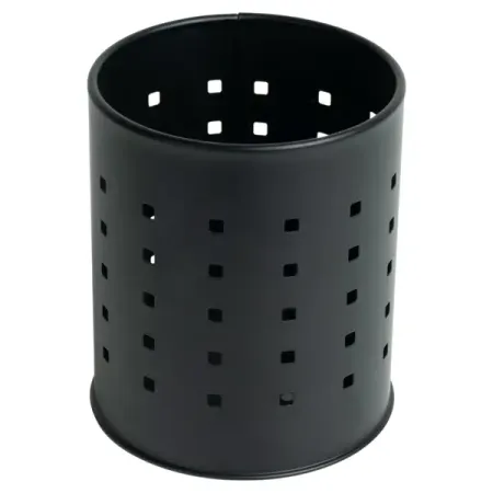 Подставка для приборов 1 отсек Two Dolfins 11х11х13 см металл цвет черный