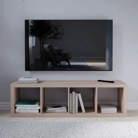 Стеллаж Руан 4 секции KONSENSA 40.4x143.7x31.7 см ЛДСП цвет дуб