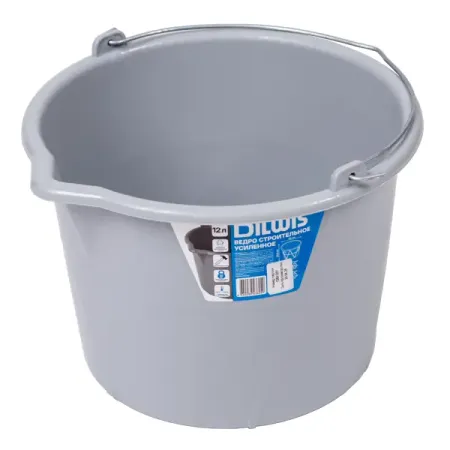 Ведро строительное усиленное с носиком DILWIS 12 л