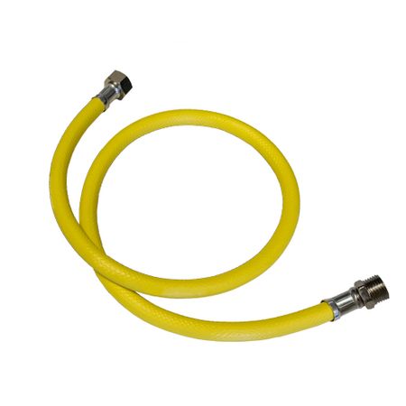 Шланг для газа ПВХ армированный СТМ 1/2 НР(ш) х 1/2 ВР(г) 250 см желтый