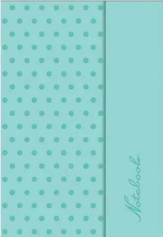 Записная книжка, Феникс+, А6 (102*148мм) 120л. Notebook Фактура горох, твердая обложка, на магнитном замке