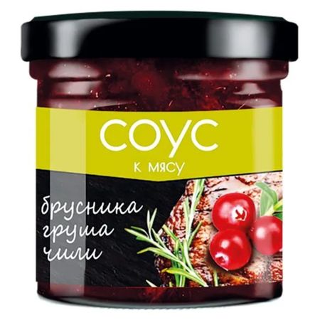 Соус BioNergy брусника, груша, чили к мясу 100 г