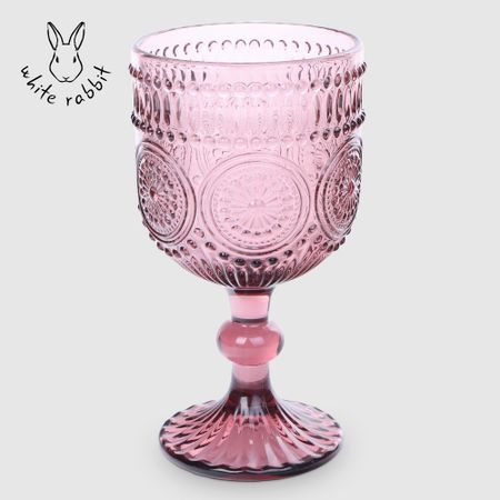 Бокал для вина White Rabbit на ножке розовый 320 мл