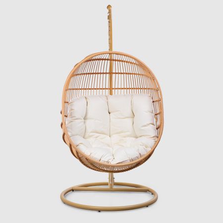 Кресло-гамак подвесное Tengorattan бежевое 100х71х124 см