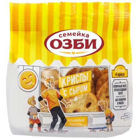 Чипсы криспы Семейка ОЗБИ с сыром 100 г