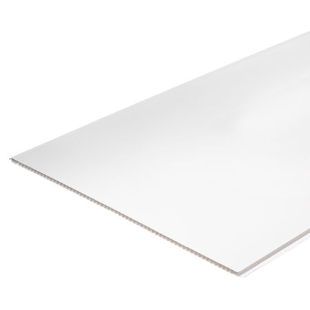 Панель ПВХ 500х3000х8 мм Stella бесшовная глянцевая белая 1,5 кв.м