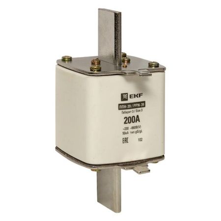 Вставка плавкая EKF ППН-39 200А 50 кА 660 В (fus-39/630/200)