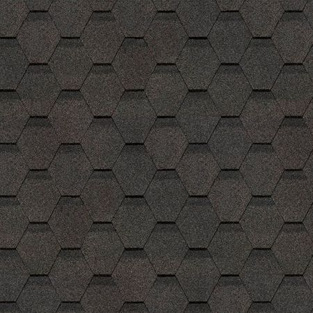 Черепица гибкая Docke Eurasia Шестигранник серая 3 кв.м