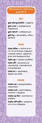 Манакова Александра Павловна Набор закладок по английскому языку. Помощник для подготовки к ЕГЭ (7 шт. в наборе, 55x180 мм)