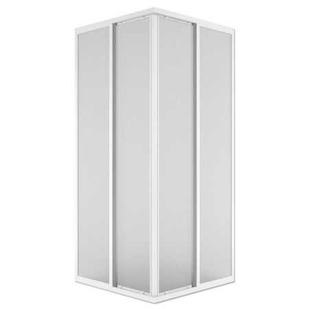 Душевой уголок Plastic Line City Comfort белый 90х90х177 см квадрат полистирол 2 мм (ДУS_016726)