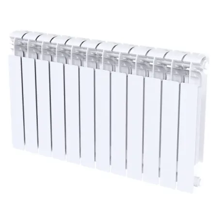 Радиатор секционный Le Heat Bimetal 500/100 12 секций боковое подключение биметалл белый