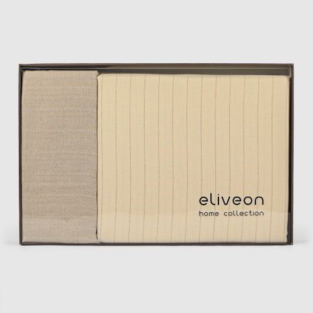 Комплект постельного белья Eliveon полуторный хлопок/полиэстер серый