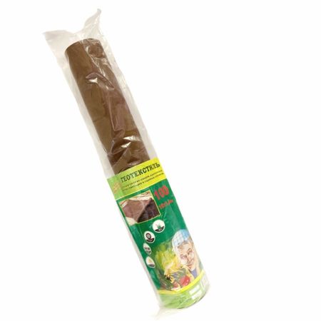 Укрывной материал для защиты от сорняков мульчирующий 100 г/кв.м УФ стабилизатор 1,6х10 м коричневый материал укрывной спанбонд 3 2х10м 30г м2 с уф белый