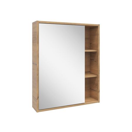 Зеркальный шкаф Sanstar Graffa 60х72,8х14,8 см подвесной дуб вотан