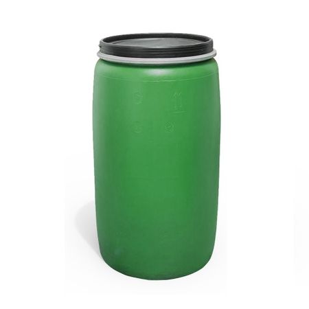 Бочка для жидких/сыпучих веществ 127 л полиэтиленовая широкая горловина зеленая