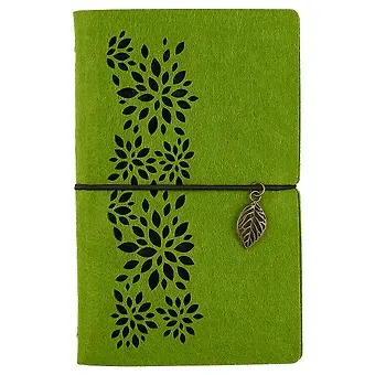 Записная книжка «Ноутбук», салатовый фетр, 96 листов, А6