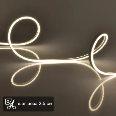 Светодиодная лента Uniel SMD2835 12В 6 мм 5м 9 Вт/м 120диод/м 60 лм/м IP67 3000 К теплый белый свет ltech трансформатор освещения 150вт