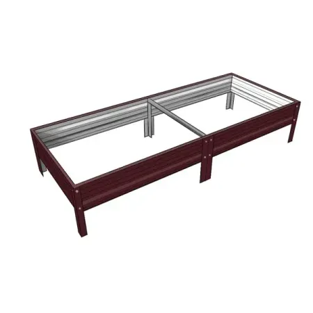 Грядка садовая 3x0.65x0.2 м сталь коричневый