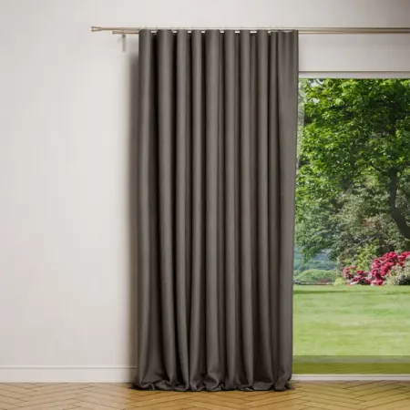 Штора на ленте Камелия 200x280 см цвет темно-бежевый