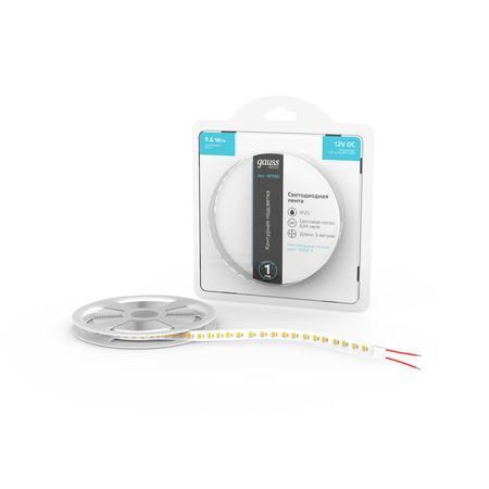 Лента Gauss Basic LED 2835/120 12V 9,6W/m 624lm/m 4000K 8mm IP20 5m