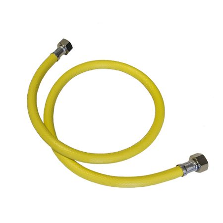 Шланг для газа ПВХ армированный СТМ 1/2 ВР(г) х 1/2 ВР(г) 300 см желтый