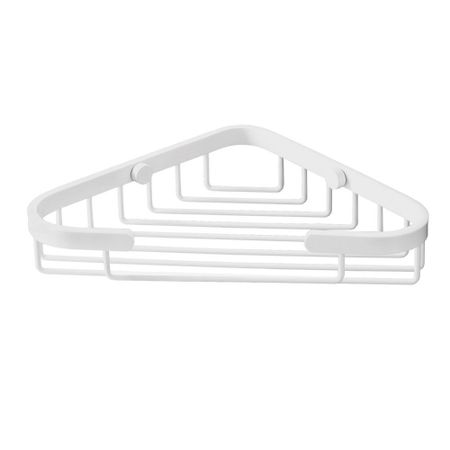 Полка для ванной WasserKraft угловая 130х203х35 мм металл белая (K-733W)