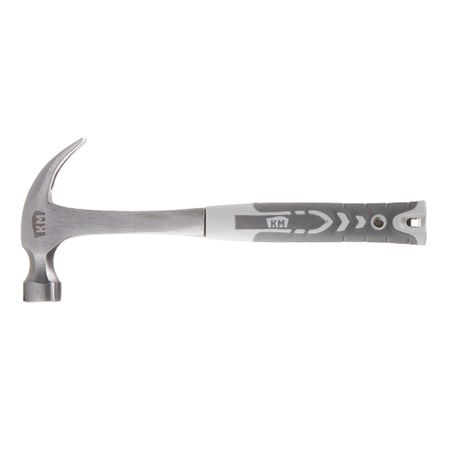 Молоток-гвоздодер цельнометаллический КМ 560 г обрезиненная ручка (675303)