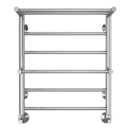 Полотенцесушитель водяной Terminus Анкона П6 600х500 мм с полкой хром защитные кольца startnow для лазерной сварки