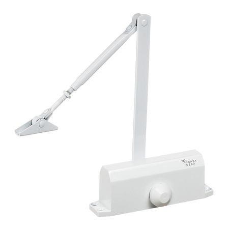 Доводчик дверной Corsa Deco (40-60 кг) белый