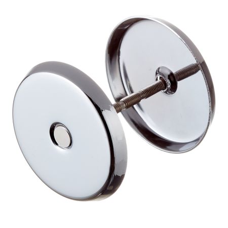 Заглушка декоративная круглая розетка хром