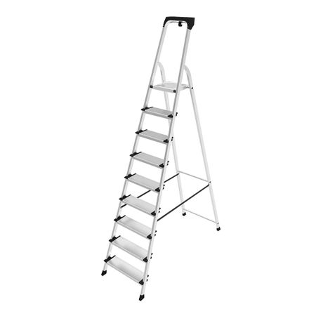 Стремянка алюминиевая 9 ступеней 130 мм с лотком органайзером 1,91 м Новая высота вера владимировна новая карликовые козы история развития и особенности содержания