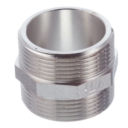 Ниппель Valtec 1 1/2 НР(ш) х 1 1/2 НР(ш) латунный (VTr.582.N.0008) информационная наклейка ребенок в машине по госту 9 86 0008