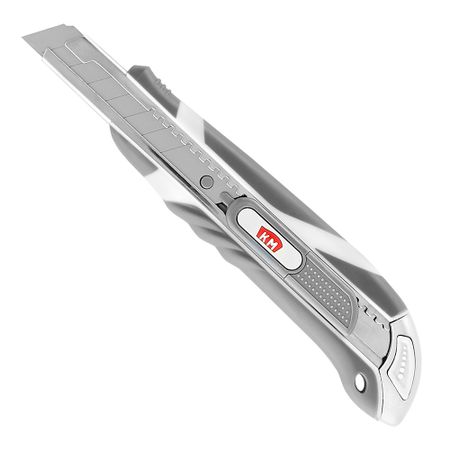 Нож строительный КМ 18 мм с сегментированным лезвием с функцией пружинного лезвия ketech лезвия для graphtec cb09u 50 шт