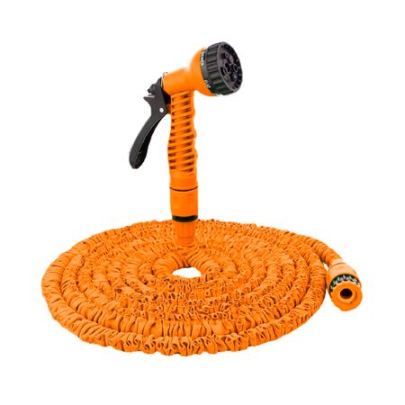 Набор для полива 15 м Вихрь с растягивающимся шлангом и пистолетом 7 режимов (73/7/2/25) соединители для полива sgoohan pp abs g1 2 4 20 мм