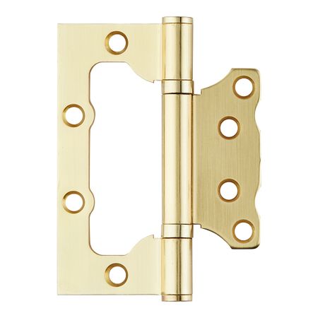 Петля бабочка универсальная неразъемная 100х75 мм матовое золото петля универсальная бабочка пну 100 цинк