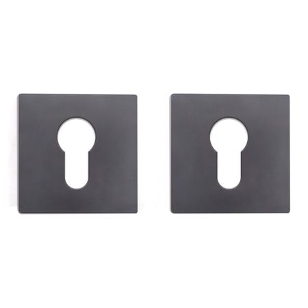 Ключевина Lavelly тонкая квадратная розетка черная (990337)