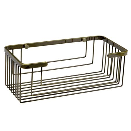 Полка для ванной WasserKraft Exter 133х275х55 мм металл бронза (K-744)