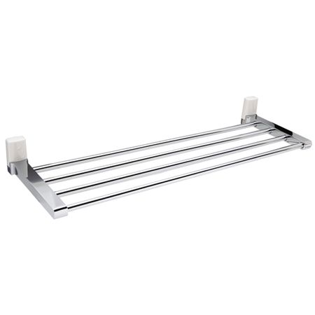 Полка для ванной WasserKraft Leine K-5000 White 200х635х70 мм металл/пластик хром/белая (K-5011W)