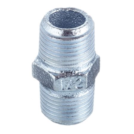 Ниппель Gebo Platinum (280-4V) 1/2 НР(ш) х 1/2 НР(ш) чугунный оцинкованный