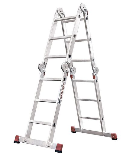 Лестница алюминиевая трансформер четырехсекционная 3 ступени Новая высота профессиональная новая россия соотечественники зарубежья единое культурное пространство