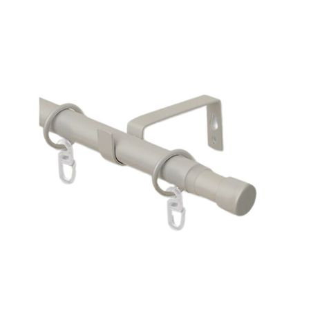 Карниз настенный металлический однорядный раздвижной Телескоп 160-300 см d16/19 мм сталь матовый (170.596)