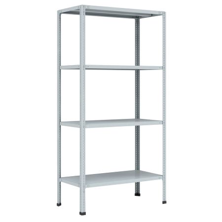 Стеллаж металлический 1800x750x300 мм 4 полки стеллаж минитеплица для рассады 3 полки 69x49x125 см пвх