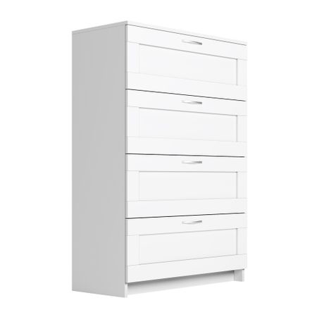 Комод Шведский Стандарт Сириус 412х782х1234 мм 4 ящика белый