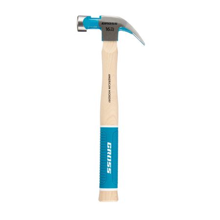 Молоток-гвоздодер Gross 450 г обрезиненная ручка (10415)