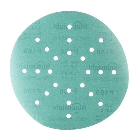 Диск шлифовальный Sunmight Film L312T d225 мм P150 на липучку пленочная основа (50 шт.) (53509)