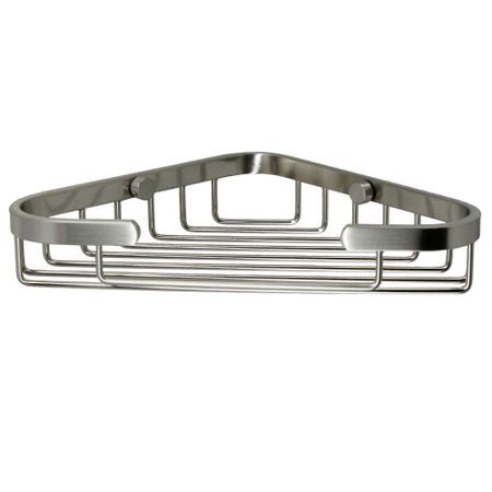 Полка для ванной WasserKraft угловая 130х203х35 мм металл серебро (K-733N)